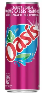 OASIS POMME CASSIS FRAMB (33CL*24)