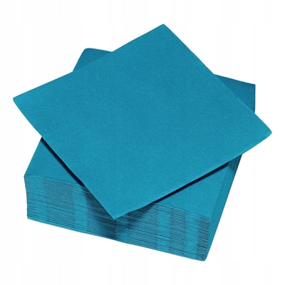 SERVIETTE TURQUOISE 38X38 40P