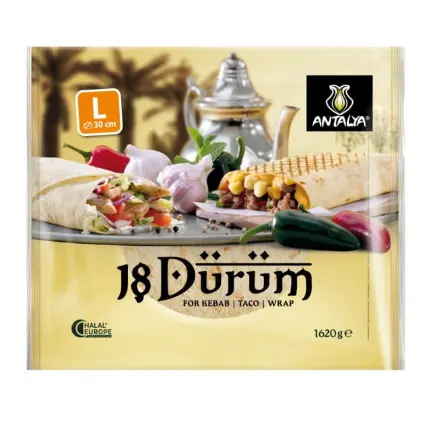 DURUM TORTILLAS 30CM 18 PCS
