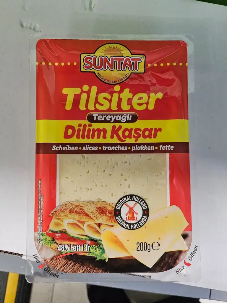 SUNTAT Tilsiter Fromage pré-coupé 200g