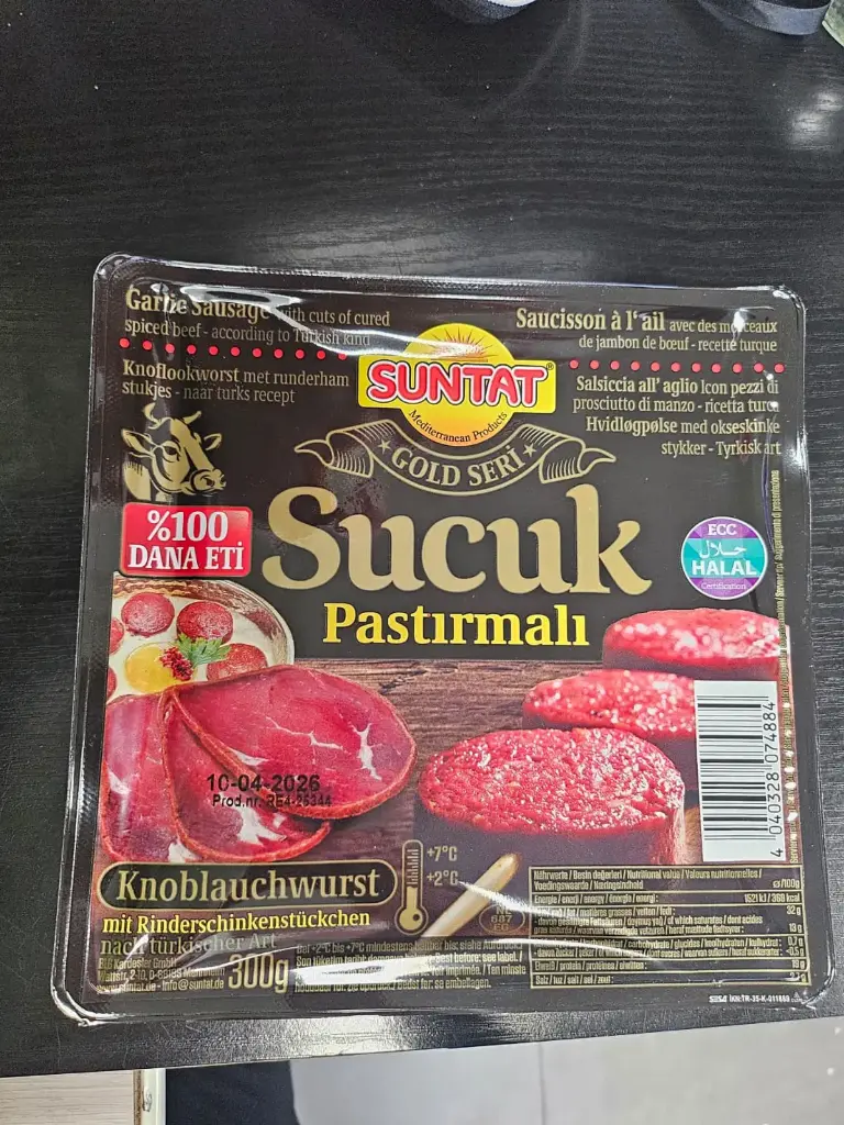 SUCUK PASTIRMALI 300GR - SUNTAT