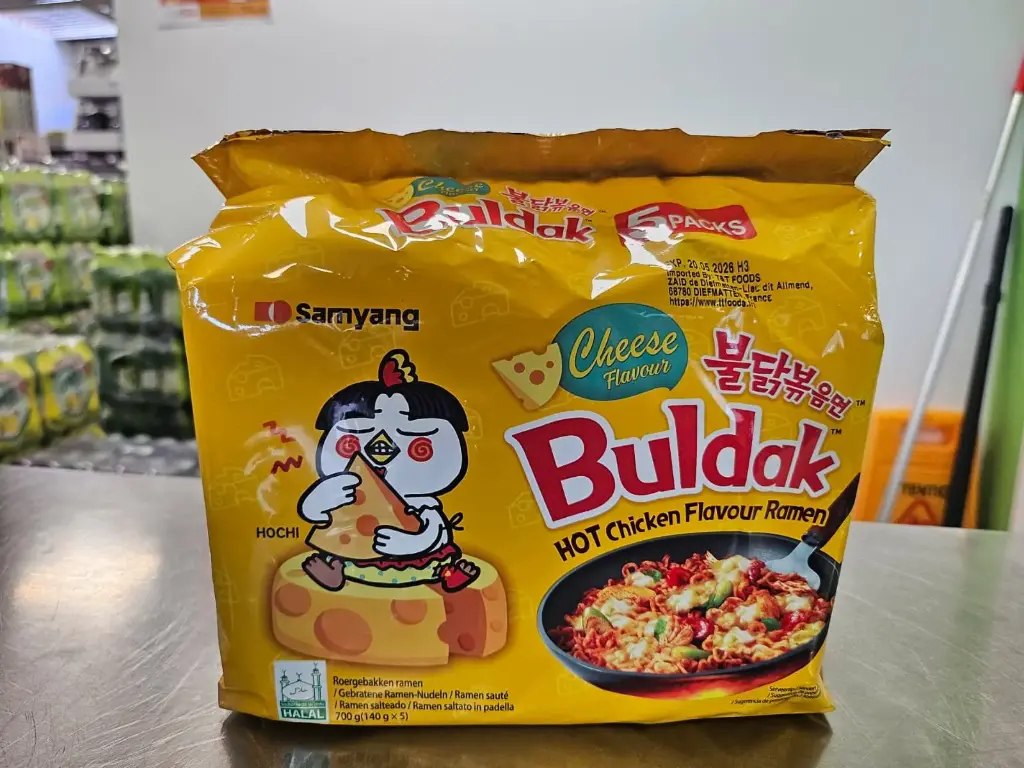 Ramen Poulet Piquant Cheese Sam. (5*140GR) BULDAK