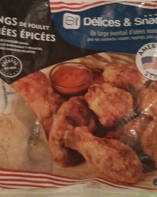 [TEX002] WINGS DE POULET PANES EPICEES 1KG - DELICE & SNACK