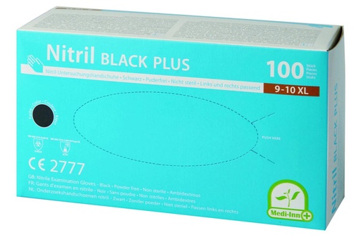 [HYG001] GANT JETABLE LATEX NOIR XL