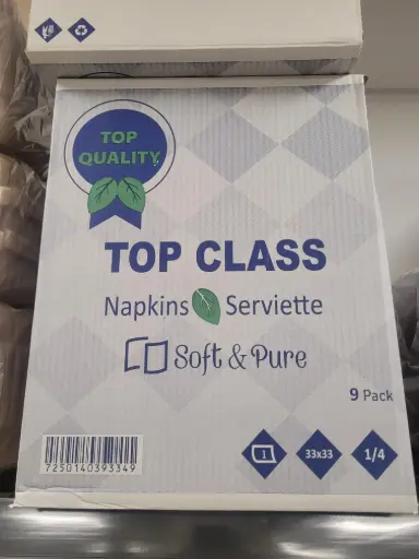 [PAP001] SERVIETTE DE TABLE BLANC