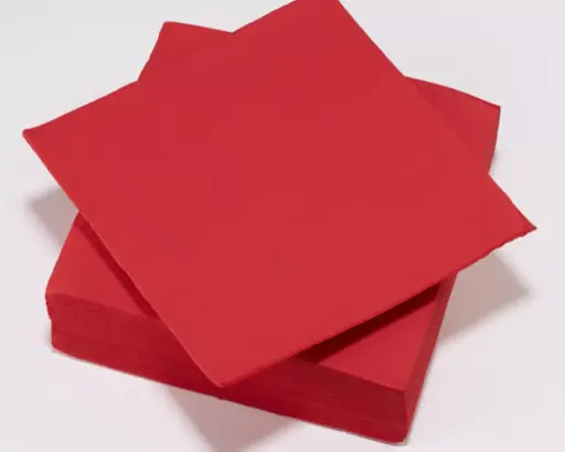 [PAP006] SERVIETTE ROUGE 38X38 40PCS