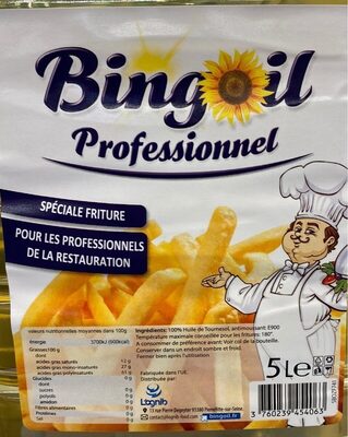 [HUI006] HUILE DE TOURNESOL PRO 10L BINGOIL